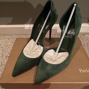 COPY - Christian Louboutin Iriza 100 suede pumps